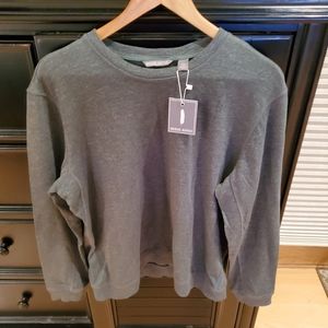 Mens Army Green Sweatshirt Michael Bastian